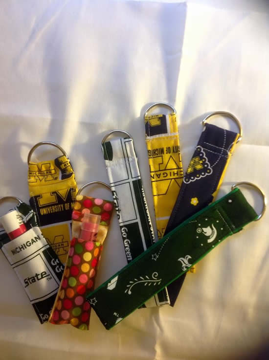 Key chain and Chapstick holders